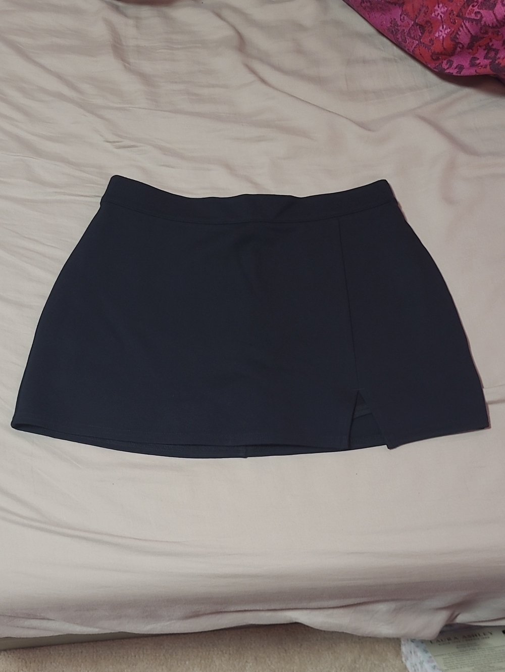 Hollister Black Mini Skirt with a Mini Slit
